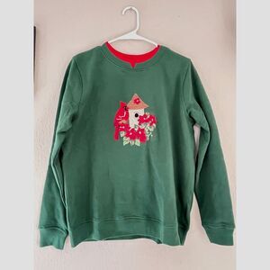 VTG crewneck sweatshirt; cardinal grandmacore